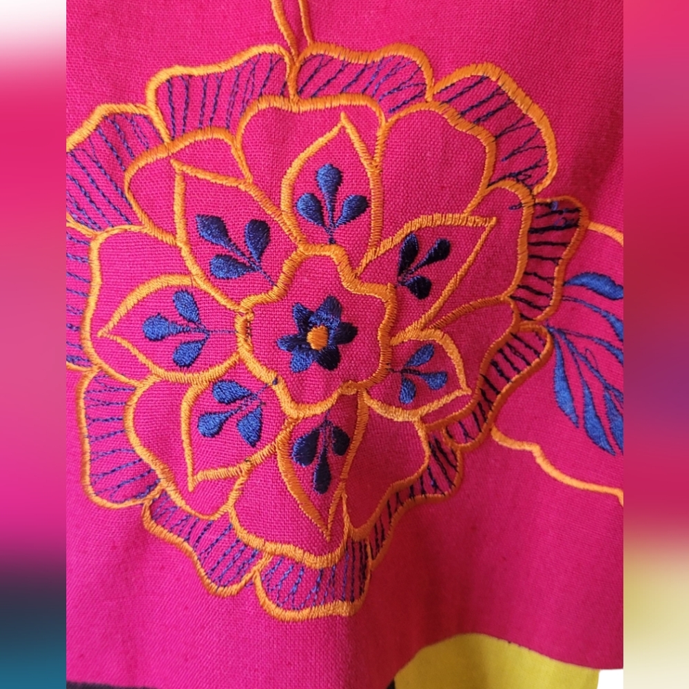 Indigo Moon Embroidered Patchwork Coat - image 3